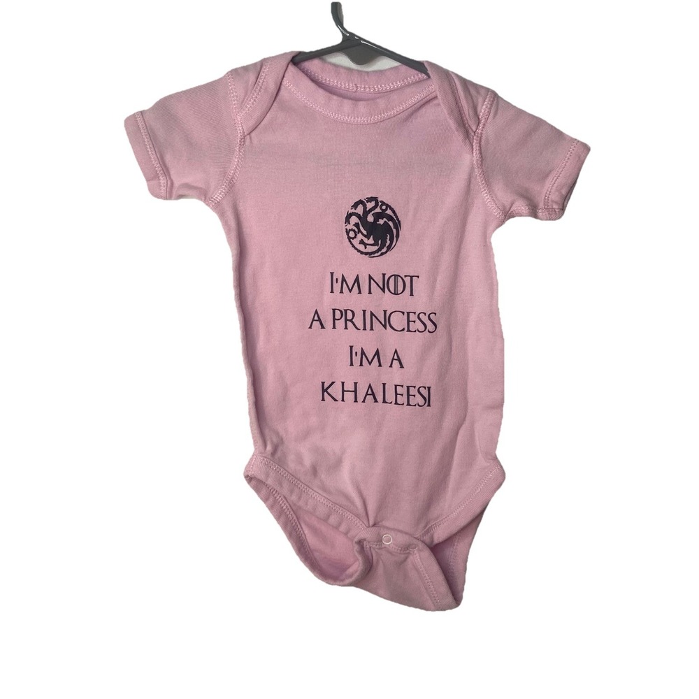 Game Of Thrones Baby "Im Not A Princess I'm A Khaleesi" Bodysuit Newborn